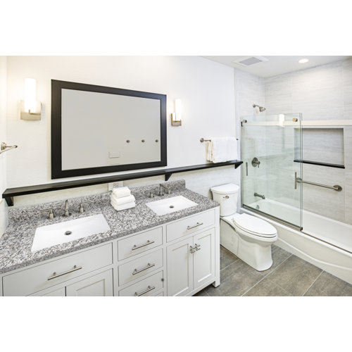 MSI 61 in. W x 22 in. D Bathroom Vanity Top with Double Sinks & Reviews ...